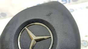 Подушка безопасности airbag в руль водительская Mercedes W213 E 300/400/43/63 17-18 черная, полез хром, царапины