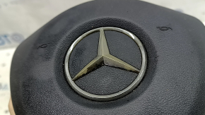 Подушка безопасности airbag в руль водительская Mercedes W213 E 300/400/43/63 17-18 черная, полез хром, царапины