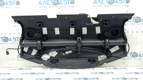 Полка задняя Mercedes W213 E 300/350 17-23 черная со шторкой, Burmester, с накладками, выгоревшая, под чистку