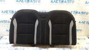 Spătar banchetă spate pentru Chevrolet Camaro 16-23 decapotabilă, material textil negru și gri, necesită curățare, rupt