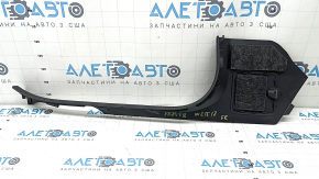 Ornamente prag interior față dreapta pentru Mercedes W213 E 17-23, negru, zgârieturi