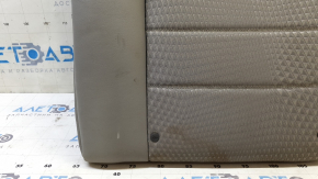 Spătar banchetă spate stânga pentru Toyota Camry v55 15-17 usa SE, gri combinat, cusături gri, necesită curățare, îndoit