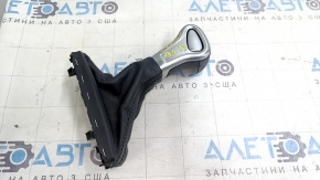 Ручка КПП Audi A4 B8 13-16 рест кожа черная, царапины, потерта