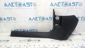 Накладка порога внутренняя передняя левая Audi A4 B8 08-16 седан, черная, царапины