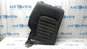 Spătar banchetă spate dreapta pentru Ford Fusion mk5 13-16, material textil negru, cusături albe, curățabil chimic, crăpat