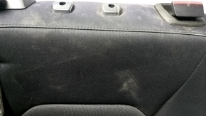 Spătar banchetă spate stânga pentru Ford Fusion mk5 13-16, material textil negru, cusături albe, cu curea, curățare chimică, decolorat, zăvoare rupte pe ornament