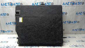 Spătar banchetă spate stânga pentru Ford Fusion mk5 13-16, material textil negru, cusături albe, cu curea, curățare chimică, decolorat, zăvoare rupte pe ornament