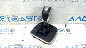 Ручка КПП с накладкой шифтера Ford C-max MK2 15-18 кожа черная, царапины