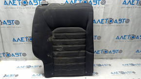 Spătar banchetă spate dreapta pentru Ford Fusion mk5 13-16, material textil negru, cusături albe, curățare chimică, decolorat
