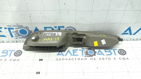 Накладка управления стеклоподъемником передним правым Ford C-max MK2 13-18 бежевая, с хром вставкой