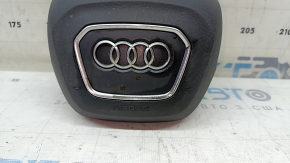 Подушка безопасности airbag в руль водительская Audi Q5 80A 18-21 серая, тип 1, царапины, под чистку