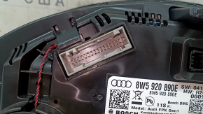 Щиток приборов Audi Q5 80A 18-20 большой дисплей 116к, царапины, надлом крепления