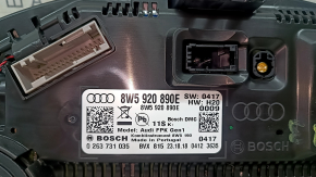 Щиток приборов Audi Q5 80A 18-20 большой дисплей 116к, царапины, надлом крепления