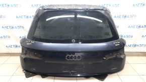 Дверь багажника голая со стеклом Audi Q5 80A 18-20 синий LX5R, царапины на стекле