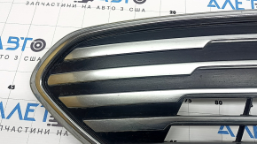 Решетка переднего бампера верхняя Ford C-max MK2 17-18 usa рест хром, не заводские отверстия, сломано крепление, песок