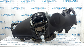 Торпедо передняя панель с AIRBAG Ford C-max MK2 13-18 под большой монитор, черная