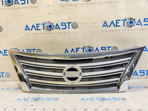 Решетка радиатора grill Nissan Sentra 13-15 дорест без эмблемы