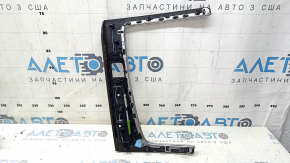 Вставка центральной консоли правая Audi Q5 80A 18-20 под дерево корень ореха, царапины