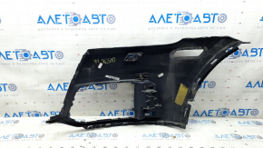 Бампер передний голый правая часть Audi Q5 80A 18-20 синий, под парктроники, под омыватель фар, без заглушки, песок, потерт, царапины