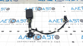 Защелка пассажирского ремня безопасности Mitsubishi Outlander 22-26 черная, с проводом