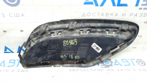 Решетка заднего бампера правая Audi Q5 80A 18-20 структура, с хромом, надлом крепления, песок