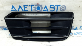 Решетка переднего бампера правая Audi Q5 80A 18-20 с хромом, песок