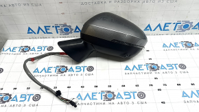 Зеркало боковое левое в сборе Mitsubishi Outlander 22-26 13+2 пинов, поворотник, подогрев, автоскладывание, BSM, камера, графит