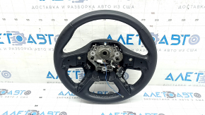 Руль голый Mitsubishi Outlander 22-26 кожа черная, без лепестков, царапины