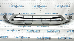 Губа переднего бампера Mitsubishi Outlander 22-26 графит с серым, сломано крепление, царапины