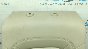 Обшивка спинки водительского сиденья Audi Q5 80A 18-20 кожа бежевая, Standard, с каркасом, под подогрев, под чистку, царапины на накладках, надрез