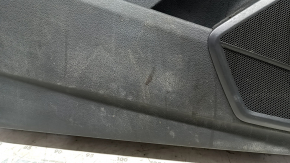 Panou decorativ ușă, stânga față, Audi Q5 80A 18-20, gri închis, cotieră bej cu inserție, zgârieturi, necesită curățare