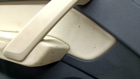 Panou decorativ ușă, stânga față, Audi Q5 80A 18-20, gri închis, cotieră bej cu inserție, zgârieturi, necesită curățare