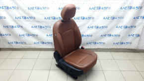 Пассажирское сидение Alfa Romeo Giulia 19-23 с airbag, электро, подогрев, кожа коричневая