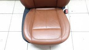 Пассажирское сидение Alfa Romeo Giulia 19-23 с airbag, электро, подогрев, кожа коричневая