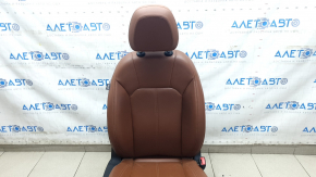 Пассажирское сидение Alfa Romeo Giulia 19-23 с airbag, электро, подогрев, кожа коричневая