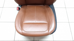 Водительское сидение Alfa Romeo Giulia 19-23 с airbag, электрическое, подогрев, память, кожа коричневая, под чистку