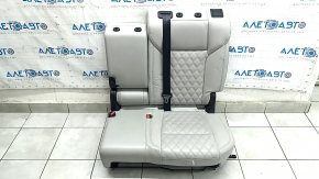 Задний ряд сидений 2 ряд левый Mitsubishi Outlander 22-26 без airbag, кожа серая, с подогревом, замята, под чистку