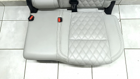 Задний ряд сидений 2 ряд левый Mitsubishi Outlander 22-26 без airbag, кожа серая, с подогревом, замята, под чистку