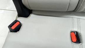 Задний ряд сидений 2 ряд левый Mitsubishi Outlander 22-26 без airbag, кожа серая, с подогревом, замята, под чистку