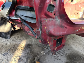 Задняя панель Ford C-max MK2 13-18 2 части, на кузове, красная, примята