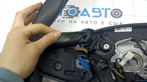 Руль голый BMW 3 G20 19-26 кожа черная, под лепестки, Sport, царапины, расклеился, надрывы