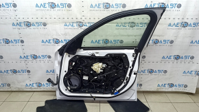 Дверь в сборе передняя правая Alfa Romeo Giulia 17-24 алюминий, keyless, белый 217, царапины на накладке, вмятина, тычка