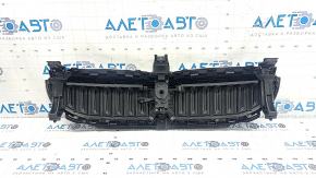 Решетка радиатора grill в сборе BMW 3 G20 19-22 с жалюзи, хром, без камеры, песок