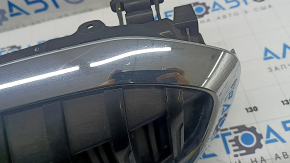 Решетка радиатора grill в сборе BMW 3 G20 19-22 с жалюзи, хром, без камеры, песок
