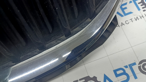Решетка радиатора grill в сборе BMW 3 G20 19-22 с жалюзи, хром, без камеры, песок