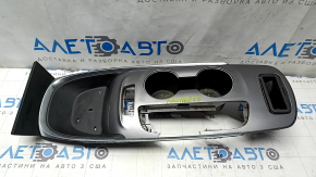 Ornamente suport pahar consolă centrală Chevrolet Malibu 16-25, grafit, zgârieturi, carcasă spartă
