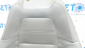Обшивка спинки водительского сиденья Honda CRV 17-22 кожа серая, перфорация, подогрев, под чистку, замята