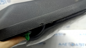 Panou ușă spate stânga pentru Honda CRV 17-22, negru, cotieră din piele gri, inserție din piele gri, ornament tip lemn, cu mâner, zgârieturi, necesită curățare, crăpătură