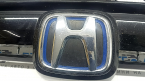 Решетка радиатора grill в сборе Honda CRV 20-22 со значком, hybrid, под радар, с накладками молдингов, песок