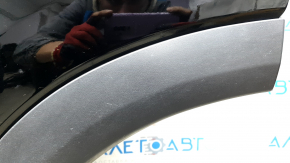 Дверь в сборе задняя левая Nissan Rogue 21-26 S, SV, черный KH3, царапины на хром молдинге, царапины на накладке